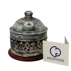 800‎ Silver Italian Lidded Trinket Box Argenteri